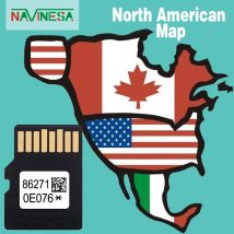 Scheda SD di navigazione compatibile per Toyota 86271-0E077 Aggiornamento Sat Nav Auto USA Canada Mappe Ultime con retrovisione antiappannamento