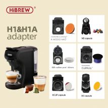 Hibrew h1a kaffee maschine kapsel adapters ystem teile für lavazza blau oder lavazza modo mio oder ese pod(44mm) oder caff italy