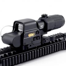 Mirino riflettente olografico 558+G33 Mirino ottico a punto rosso con lente d'ingrandimento G33 3X Combo Supporto QD ribaltabile incorporato