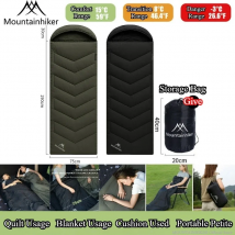 MOUNTAINHIKER Baumwollschlafsack nach oben und unten, Spleißen für zwei Personen, Outdoor, Camping, leicht, für Sommer und Herbst, warmer Schlafsack