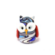 Handgemachte Mini Glas Eule Handwerk Figur Japan Stil Cartoon Tier Ornament Geschenk für Kinder Fee Garten Wohnkultur Kunst Zubehör
