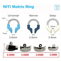 Dental Matrix Bands NITI Metall Matrizen Klemmring Schnittkonturiertes Matrixsystem Klemmung Zahnarzt Werkzeuge Zahnmedizin Material