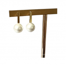 Elegant Vertical Imitation Pearl earrings