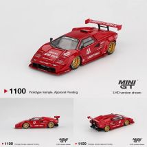 MINIGT 1100 Auf Lager 1:64 LBWK Lamborghini Countach LB WORKS Rotes Druckguss-Automodell Sammlerstück Spielzeug