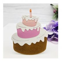 Alinacutle Metallschneiden gestanzt Geburtstagstorte Scrapbooking Papier Handwerk Album handgemachte Karte Vorlage Kunst Punch gestanzt