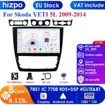 9 ''2din Android 13 4G DSP CarPlay Autoradio Multimidia Lettore Video per Skoda Yeti 5L 2009 - 2014