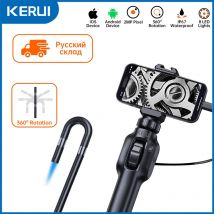 KERUI 8 MM 1080P Industrie Endoskop 360 Grad Lenkung Endoskop Autos Inspektion Kamera mit 8 LED für iPhone Android Telefone
