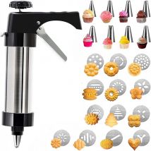 Edelstahl Cookie Presse Kit Kekse Presse Pistole Set Kuchen Dekorateur Werkzeug Cookie Presse Pistole Kit DIY Backen Werkzeug Küche Gadgets