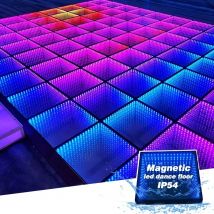 Magnetische tragbare Tanzfläche 3D Unendliche Party Bühne Led Tanzfläche Licht Hochzeit Led Boden zum Tanzen