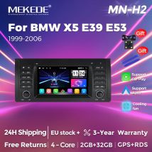 MEKEDE Sistemi Intelligenti Autoradio Android 14 Auto Wireless CarPlay Per BMW Serie 5 E39 X5 E53 M5 1996 - 2003 GPS Navi BT RDS
