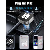 2IN1 Wireless CarPlay Android Auto USB Adapter Dongle Smart Mini Box Plug Play For VW Toyota Nissan Honda Ford Benz KIA 2025 New