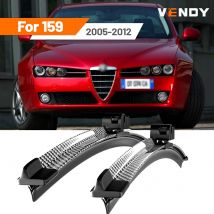 Per Alfa Romeo 159 2005-2012 2006 2007 2008 2009 2010 2 pezzi Spazzole tergicristallo anteriori Tergicristalli Tergicristalli in fibra di carbonio e nero