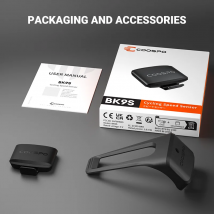 Coospo BK9S Geschwindigkeitssensor ANT+ Bluetooth Computer Geschwindigkeitsmesser Fahrradzubehör Kompatibel mit Wahoo