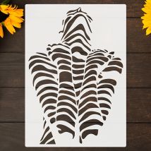 Dimensionale moderne Frau Schablone Einzigartige unabhängige Super Frau Malvorlage für DIY Zeichnung Malerei