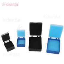 100pcs Denture Storage Box Dental Implant Storage Box Denture Plastic Tooth with Sponge Teeth Tools Fake Dental Storage Boxes