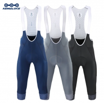 KEMALOCE Uomo Ciclismo 3/4 Pantaloni Pantaloncini Vuoto Blu/Nero/Grigio 5D Gel Pad MTB Bike Bib Pantaloni di Alta Qualità Quick Dry Bicicletta Mutandine
