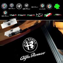 2X LED Auto Benvenuto Logo Luce Porta Proiettore Luce Per Alfa Romeo Giulia 952 Tonale Mito Stelvio 949 Spider 159 166 GT Giulietta