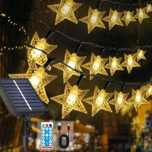 Solar Star String Lights Outdoor Waterproof 8 modalità Twinkle Fairy Lights per Patio Garden Yard Decor 6100led