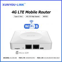 Router 4G LTE WiFi 6 Modem scheda SIM Supporto 32 Connessioni dispositivo Router wireless mobile Interfaccia Typc-C per Asia Africa Europa