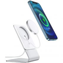 Desktop-Handyständer Aluminium Schreibtischhalter Dock für Magsafe Ladegerät für iPhone 16/15/14/13/12 Pro Max (Ladegerät nicht im Lieferumfang enthalten)