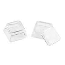 XDA Profile Transparent Cover Cap 1u  Double-layer Design DIY Removable Stickers Blank PC Keycaps for MX Mechanical Keyboard