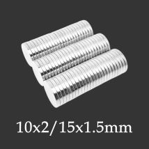 10x2/15x1,5mm runder Magnet - geeignet für Fotowände, Whiteboards, Büros, Industrie, Weihnachts-DIY, Kartenwandmontage