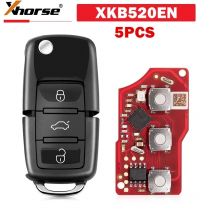 5pcs xhorse xkb520en zweite Generation ersetzt von xkb501en Draht fernbedienung schlüssel für vw b5 flip 3 Tasten unterstützt drahtloses Programm