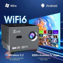 Projektor XNANO 300ANSI 8K/4K WiFi 5G Pilot Głosowy Przenośny Inteligentny Projektor Filmowy z Oświetleniem LED BT5.0 Wbudowane Więcej Aplikacji