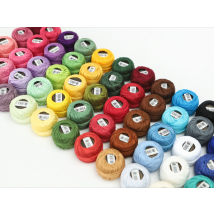 Amo Hilos 54 colori set taglia 8 filo di cotone perlato per ricamo all'uncinetto artigianale smocking applique 5 grammi palla 43 metri di lunghezza