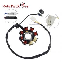 8-poliger Spulenzündungs-Magneto-Stator für GY6 49 cc 50 cc 110 cc 125 cc 150 cc 139QMB 147QMD 152QMI 157QMJ Scooter Moped Dirt Bike