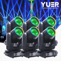 6 pz 200 W Luce a testa mobile 12 Gobos display LCD 18 prisma Auto DMX contol luce professionale Disco Bar Party DJ Club illuminazione