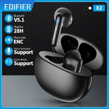 EDIFIER X2 TWS auricolari auricolari Wireless Bluetooth 5.1 assistente vocale 13mm driver touch control fino a 28 ore modalità di gioco playtime