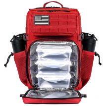 45L Meal Prep Management Backpack Gym Tactical Waterproof Insulated Lunch Cooler Bag Hiking Camping Travel Rucksack