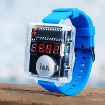 LED DIY Elektronische Uhr Kit Digital Tube Uhr Zubehör Löten Montage Elektronische Silikon Uhr