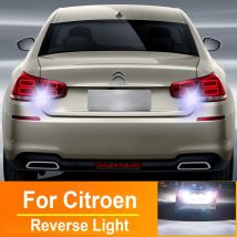 2pcs LED Reverse Light Backup Lamp P21W BA15S 1156 For Citroen C1 C2 C3 C4 C5 C6 Grand Picasso Jumper Saxo Canbus Bulbs