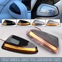 2PCS Turn Signal Light Side Mirror Indicator Blinker For Mercedes Benz C Class W204 S204 Viano Vito W639 ML W164 White LED DRL