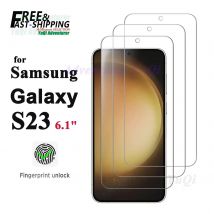 Ochraniacz ekranu do Samsung Galaxy S23 5G Szkło hartowane HD Crystal 9H Wysokiej jakości odcisk palca z aluminium