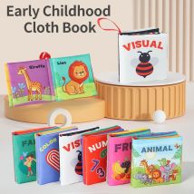 Kinder Tuch Buch Rascheln Sound Weiche Tuch Buch eltern-kind-Interaktion reißfest Erkenntnis Spielzeug Sechs-stück Set