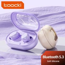 Toocki Drahtlose Kopfhörer Bluetooth 5,3 IPX4 Wasserdichte Headset Touch Control Mini ENC Kopfhörer Silica Gel Komfort Für Schlaf