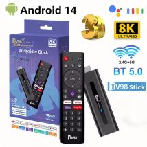 TV98 ATV Mini TV Stick Android 14 TV Stick HDR Set Top Box 8K Video WiFi 2,4/5G Streaming Smart TV Box für Netzwerk Media Player