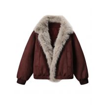 Men's Padded Jacket Autumn Winter Thickened Warm Faux Fur Collar Casual Jacket Loose Fit Sportwear Parka Cotton Coats