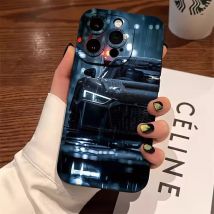 Modische Auto-Druck-Telefonhülle für Xiaomi Redmi 13 12 13 12C 14C Redmi Note 14 13 12 Pro Plus 12S 11S 11 10S weiche Stoßstangenabdeckung
