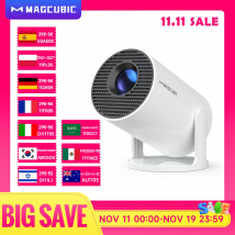 Magcubic Projector HY300 Pro 8K Android 14 Dual Wifi6 290ANSI Allwinner H726 BT5.0 1080P 1280*720P Home Cinema Outdoor Projetor
