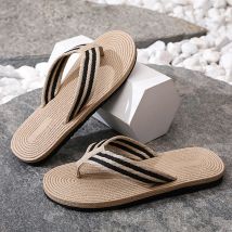 Scarpe da spiaggia leggere da uomo estive Pantofole infradito piatte piatte casual da uomo Infradito antiscivolo da bagno per interni Sandali da uomo