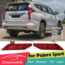 Fanale posteriore a LED per paraurti posteriore per Mitsubishi Pajero Sport / Montero Sport 2020-2024 Lampada freno con indicatore di direzione sequenziale dinamico