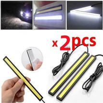 2pcs Ultra Thin Bright LED Car COB Daytime Running Lights SuperBright Low Cosumption Auto DRL Fog Driving Lamp 12V DRL Lamp