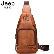 JEEP BULUO Umhängetaschen Männer Mode Lässig Brust Pack Kurze Reise Messengers Brust Tasche Wasser Abweisende umhängetasche Männlich Junge