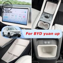 Für BYD Yuan Pro Yuan UP EV 2024 2025 Auto Silikon Drahtlose Lade Anti-rutsch-matte Center Control Cup Slot box Auto Zubehör