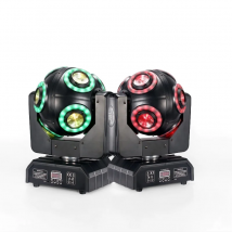 Luce a testa mobile da 150 W 360 ° Luci principali del DJ di Natale DMX512 4in1 RGBW della luce della fase del fascio della sfera di rotazione per l'ucitudine della discoteca