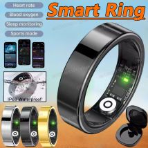2026 Nuovo Smart Ring Frequenza cardiaca Pressione sanguigna Monitoraggio del sonno Monitoraggio del movimento IP68 Impermeabile Uomo Donna Smart Ring Regalo di festa